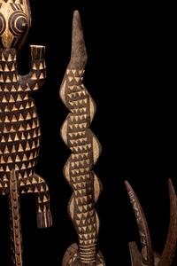 Four Mossi Wood Masks