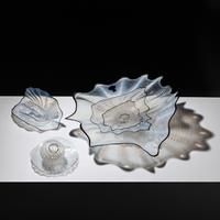 Eight-Piece Cloud White Seafoam Set with Black Lip Wraps, 1993