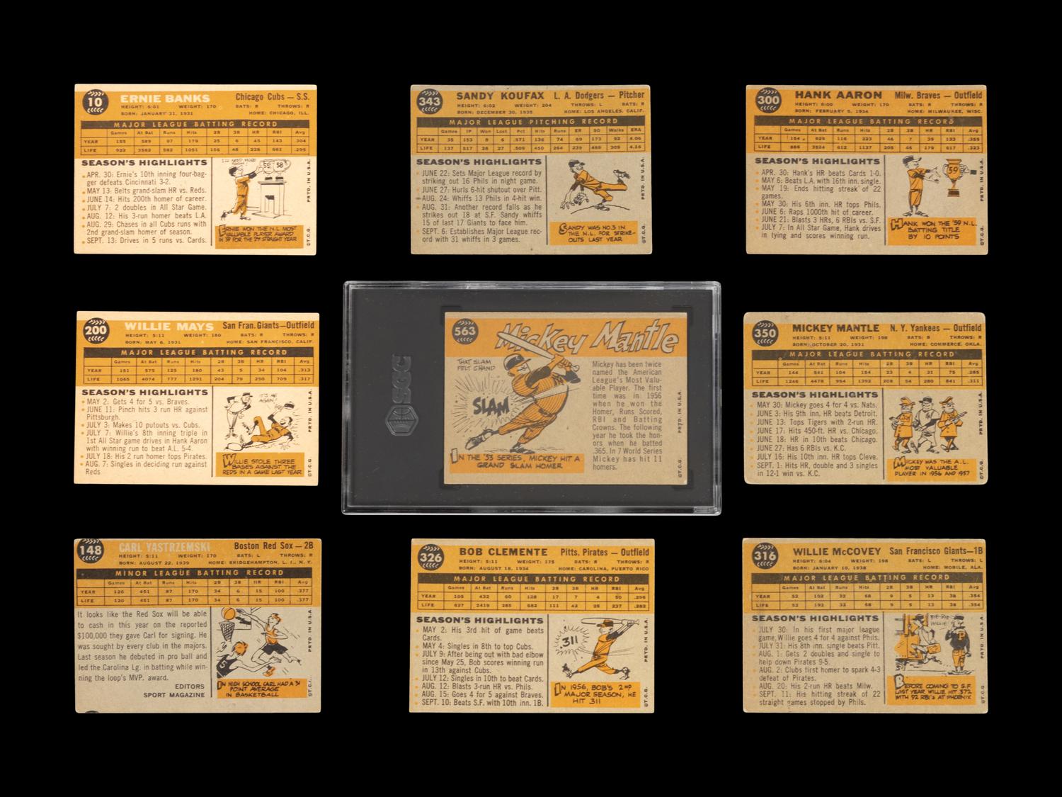 A Complete Set of 1960 Topps Baseball Cards (572/572),