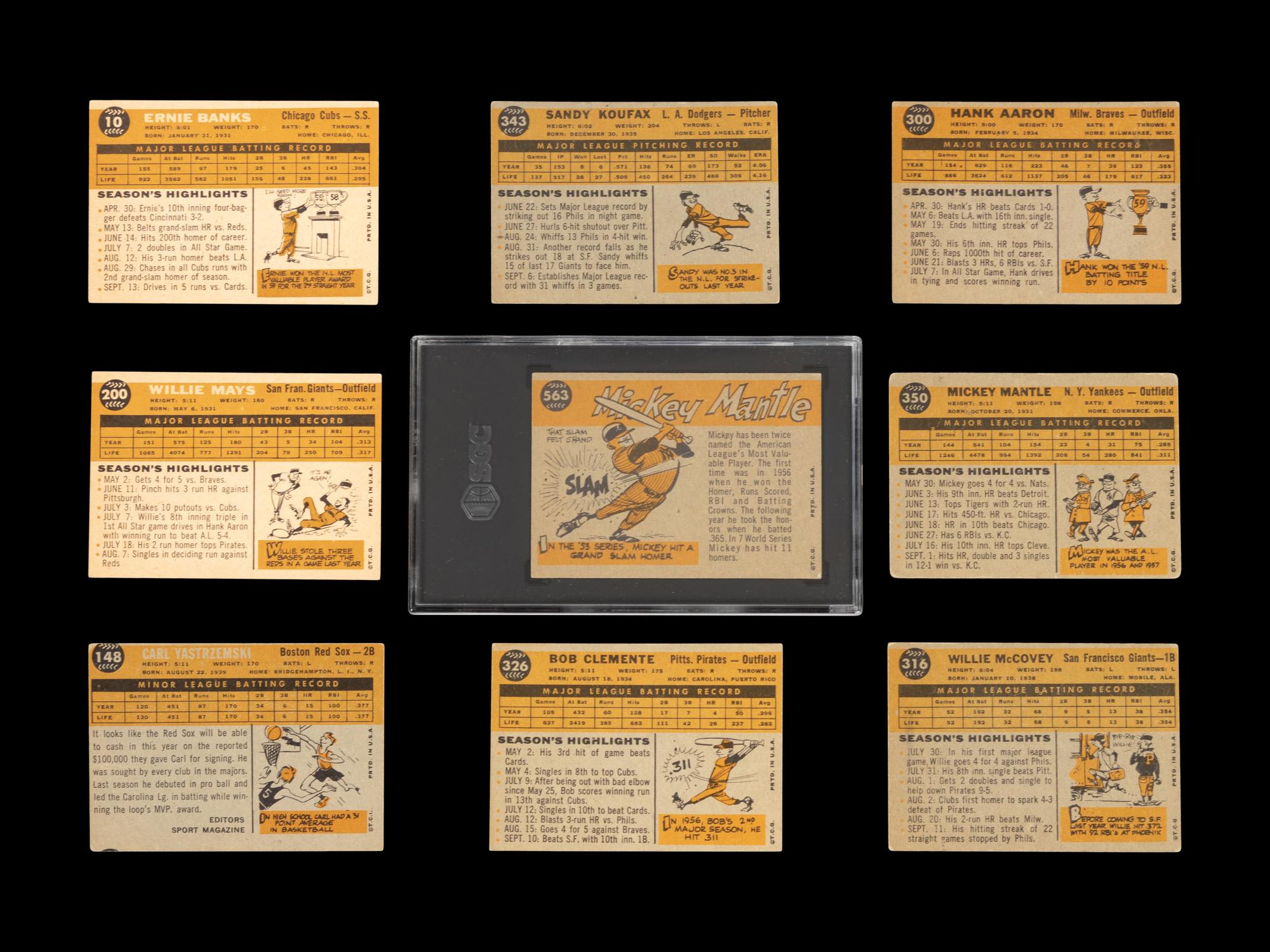 A Complete Set of 1960 Topps Baseball Cards (572/572),