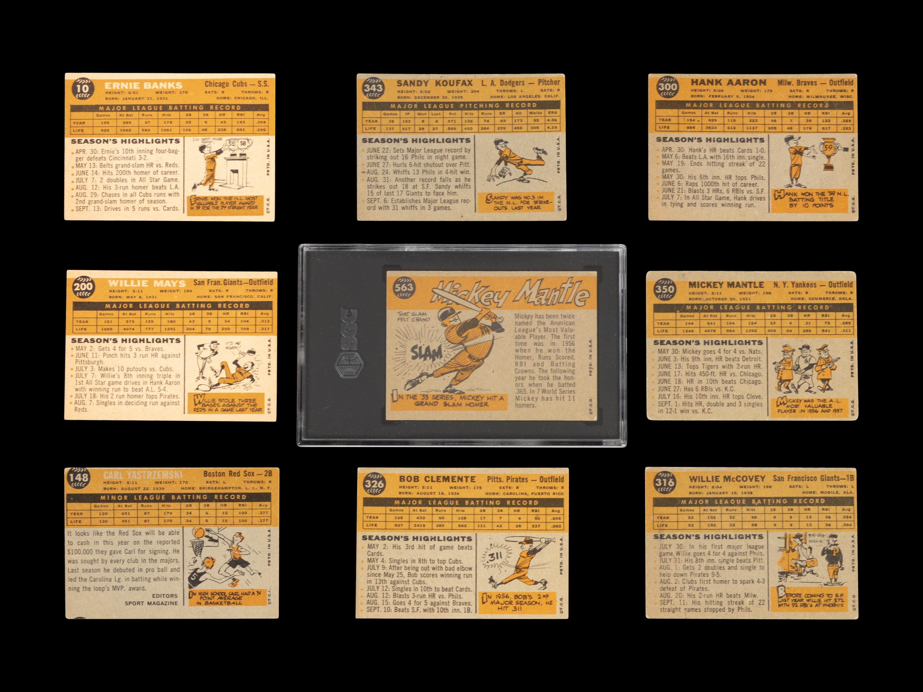 A Complete Set of 1960 Topps Baseball Cards (572/572),