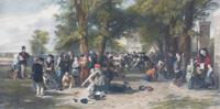 A Handcolored Engraving by F. Joubert 21 x 38 1/2 inches. — AFTER TOM WEBSTER (BRITISH, 1800-1886)