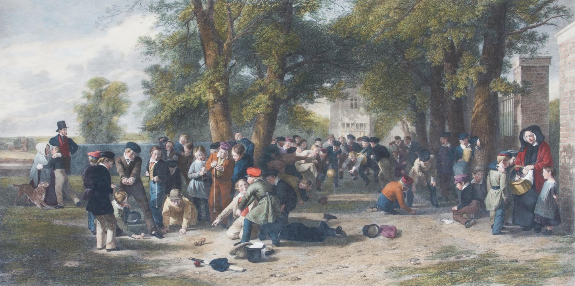 A Handcolored Engraving by F. Joubert 21 x 38 1/2 inches. — AFTER TOM WEBSTER (BRITISH, 1800-1886)