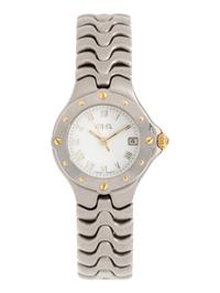 EBEL, STAINLESS STEEL 'SPORTWAVE' WRISTWATCH