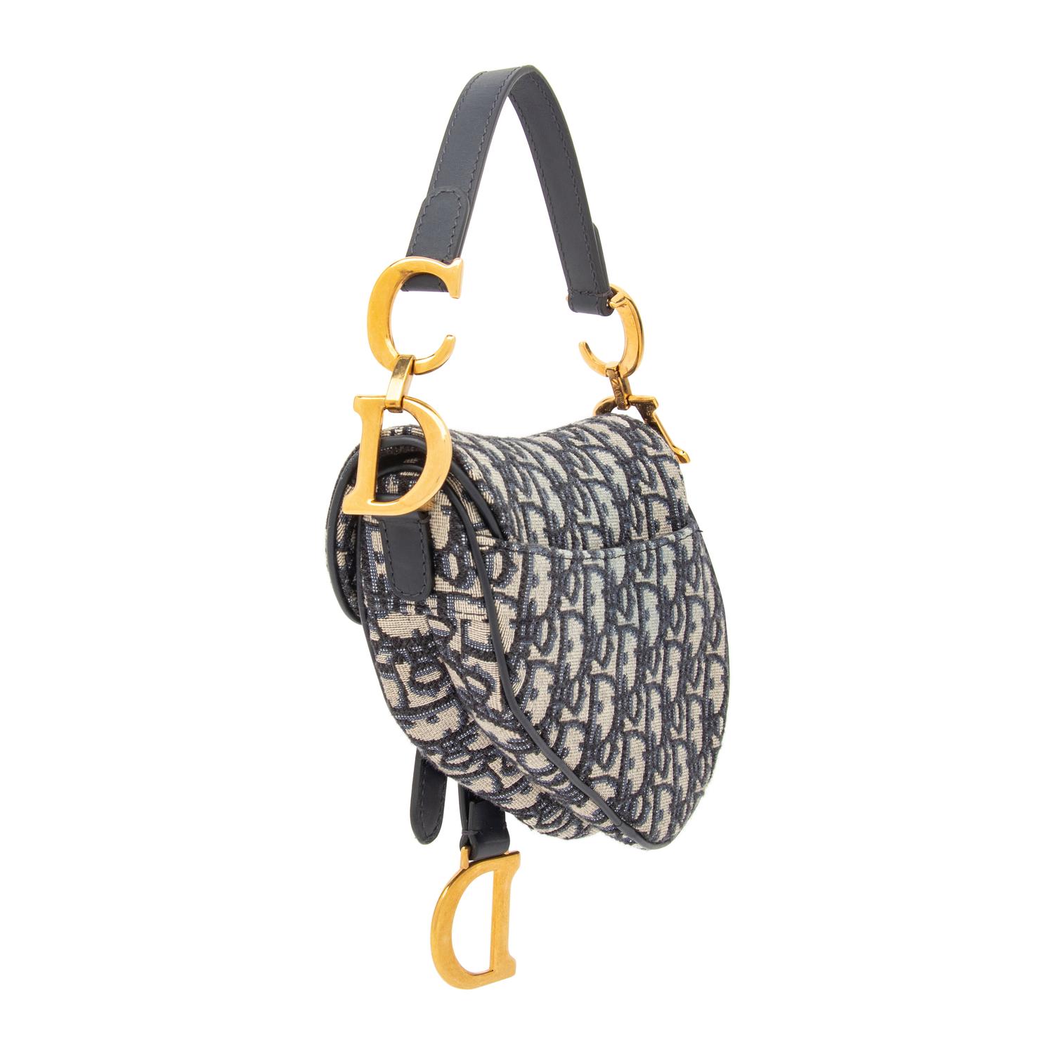 Christian Dior, Oblique Jacquard Mini Saddle Bag