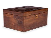 A Regency Brass Mounted Rosewood Letter Box