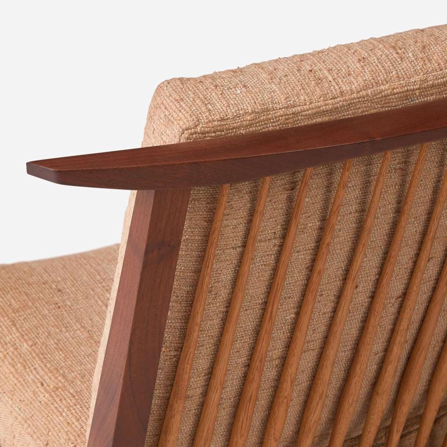 George Nakashima (American, 1905-1990) "Conoid" Cushion Lounge Chair, New Hope, Pennsylvania, 1983