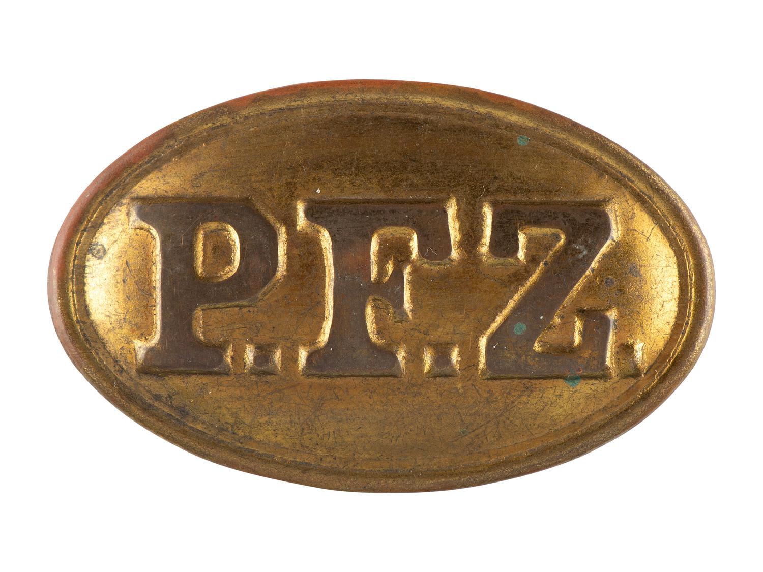 [CIVIL WAR]. Philadelphia Fire Zouaves box plate, ca 1867-73.