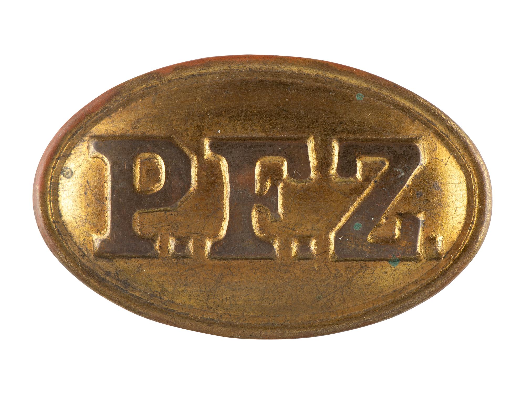 [CIVIL WAR]. Philadelphia Fire Zouaves box plate, ca 1867-73.