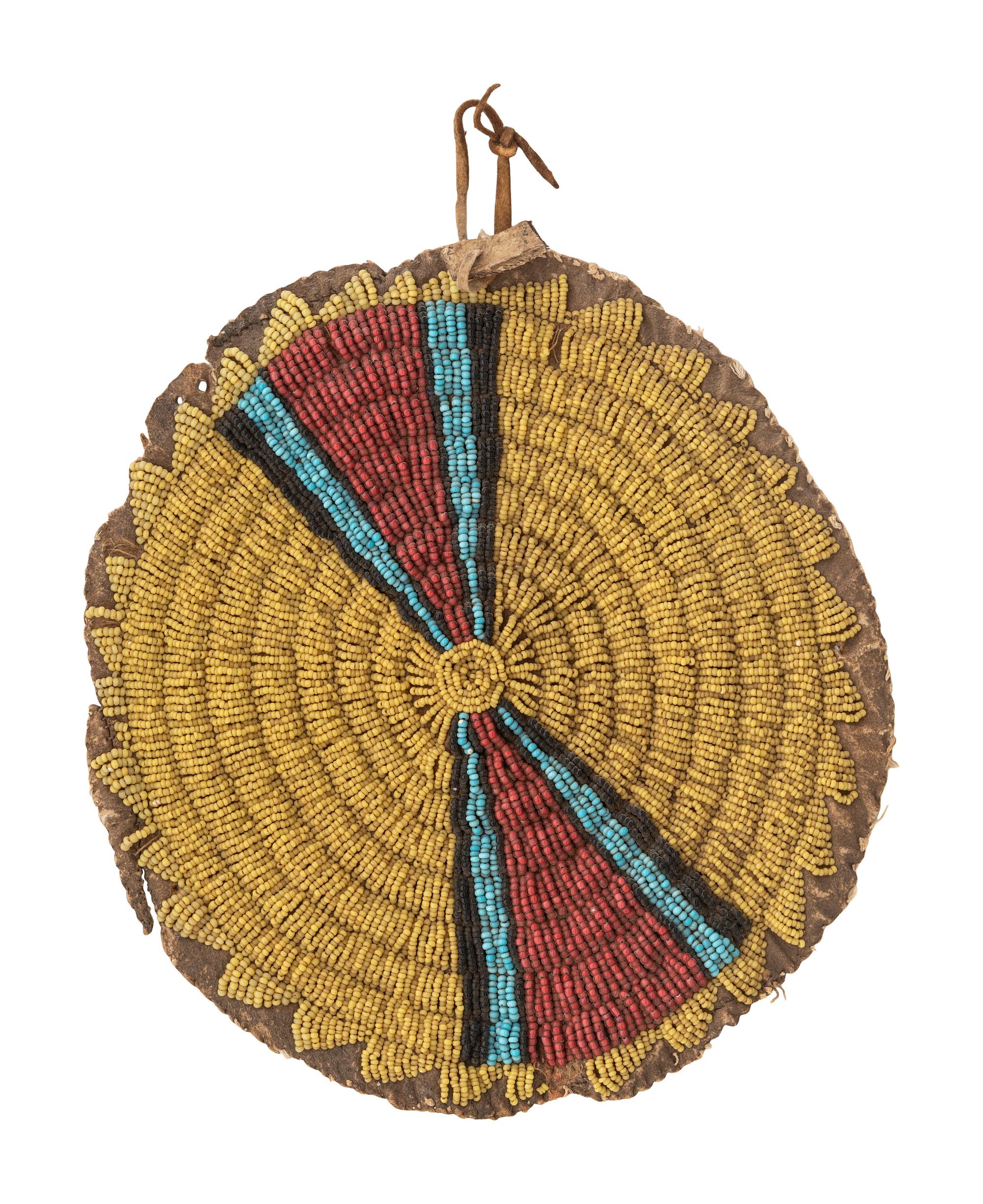 Sioux Beaded Hide Disk