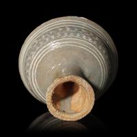 A Korean Buncheong Stem Cup, 14th/15th Century 十四-十五世紀 高麗粉青沙器高足杯