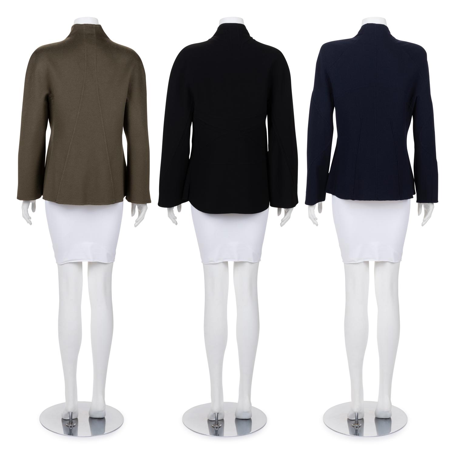 Three Chado Ralph Rucci Cashmere Jackets, 2000-10s