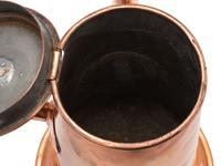 An English Copper Coffee Pot with Wooden Handle