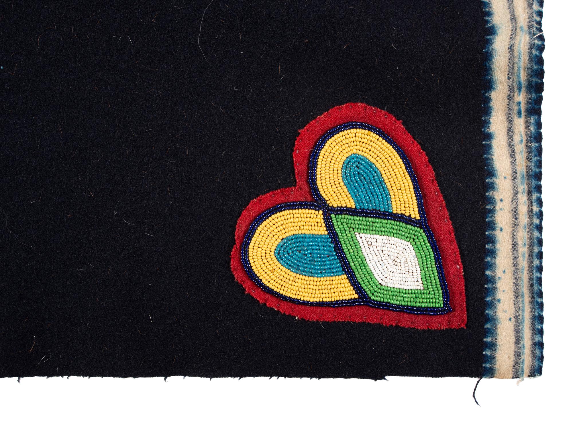Nez Perce Beaded Hide Blanket Strip