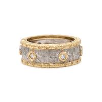 Bicolor Gold and Diamond Band