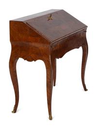 A Louis XV Style Marquetry Inlaid Lady's Writing Desk