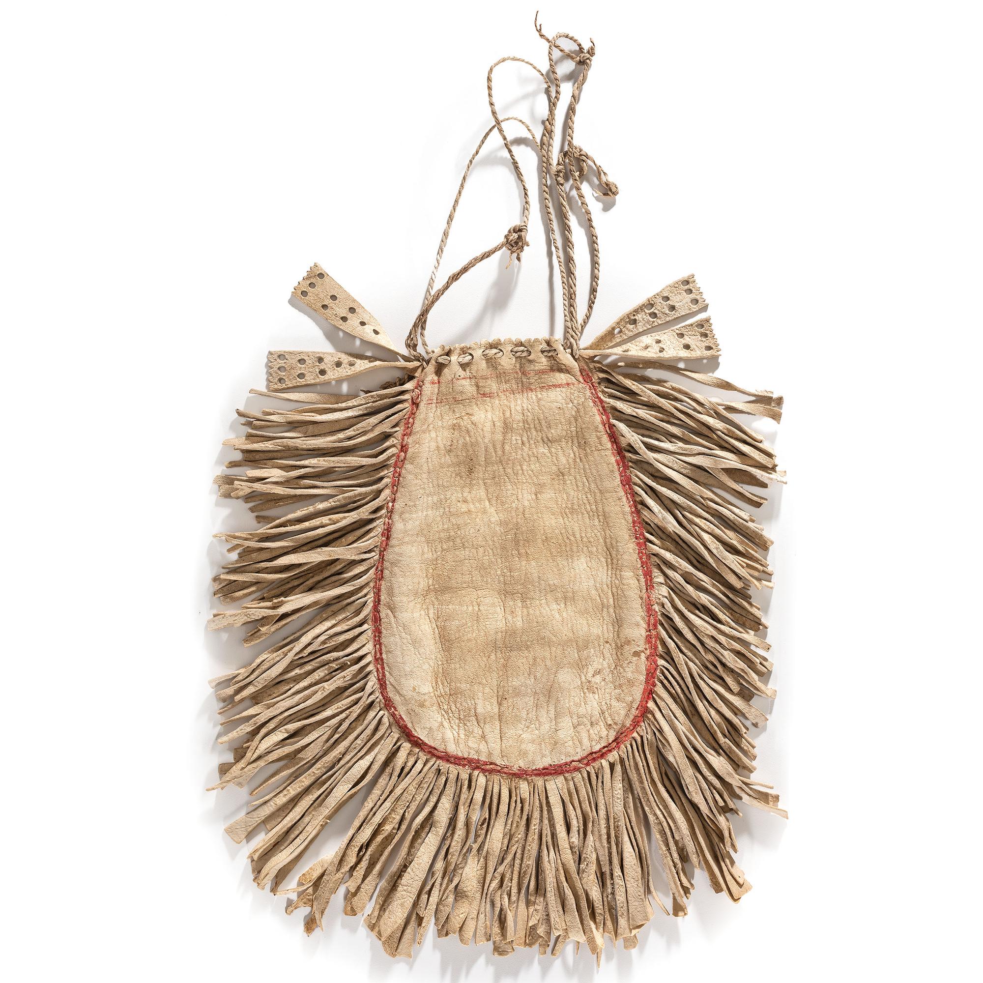 Apache Beaded Hide Bag