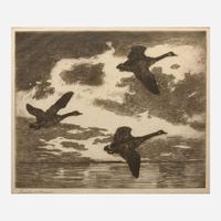 Frank Weston Benson (American, 1862–1951) Group of Four Sporting Scenes