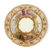 Eleven Dresden Ambrosius Lamm Porcelain Opera Cabinet Plates