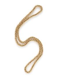 TIFFANY & CO., YELLOW GOLD NECKLACE