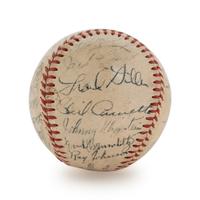 A 1951 Chicago Cubs Team Signed Baseball, 28 Signatures, Including Chuck Connors (BAS Beckett Authentication Services Certified),