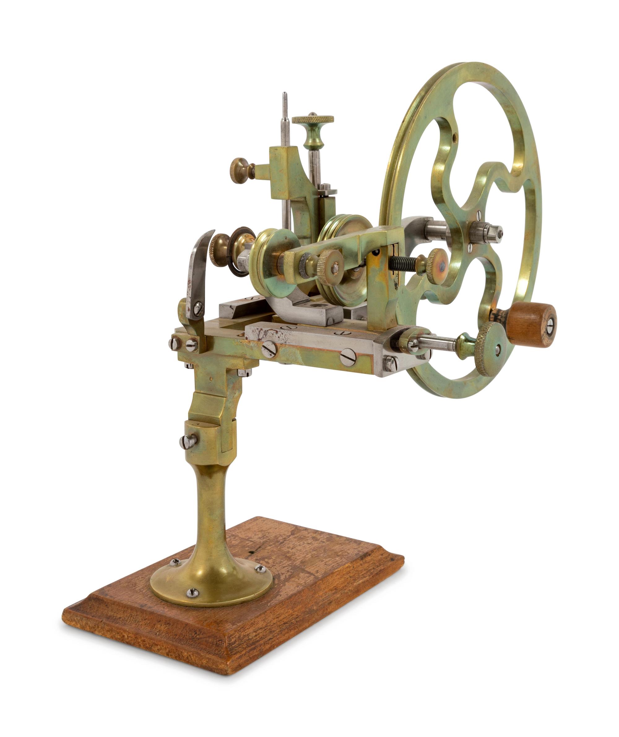 A Brass and Steel Watch Maker's Rounding Up Tool