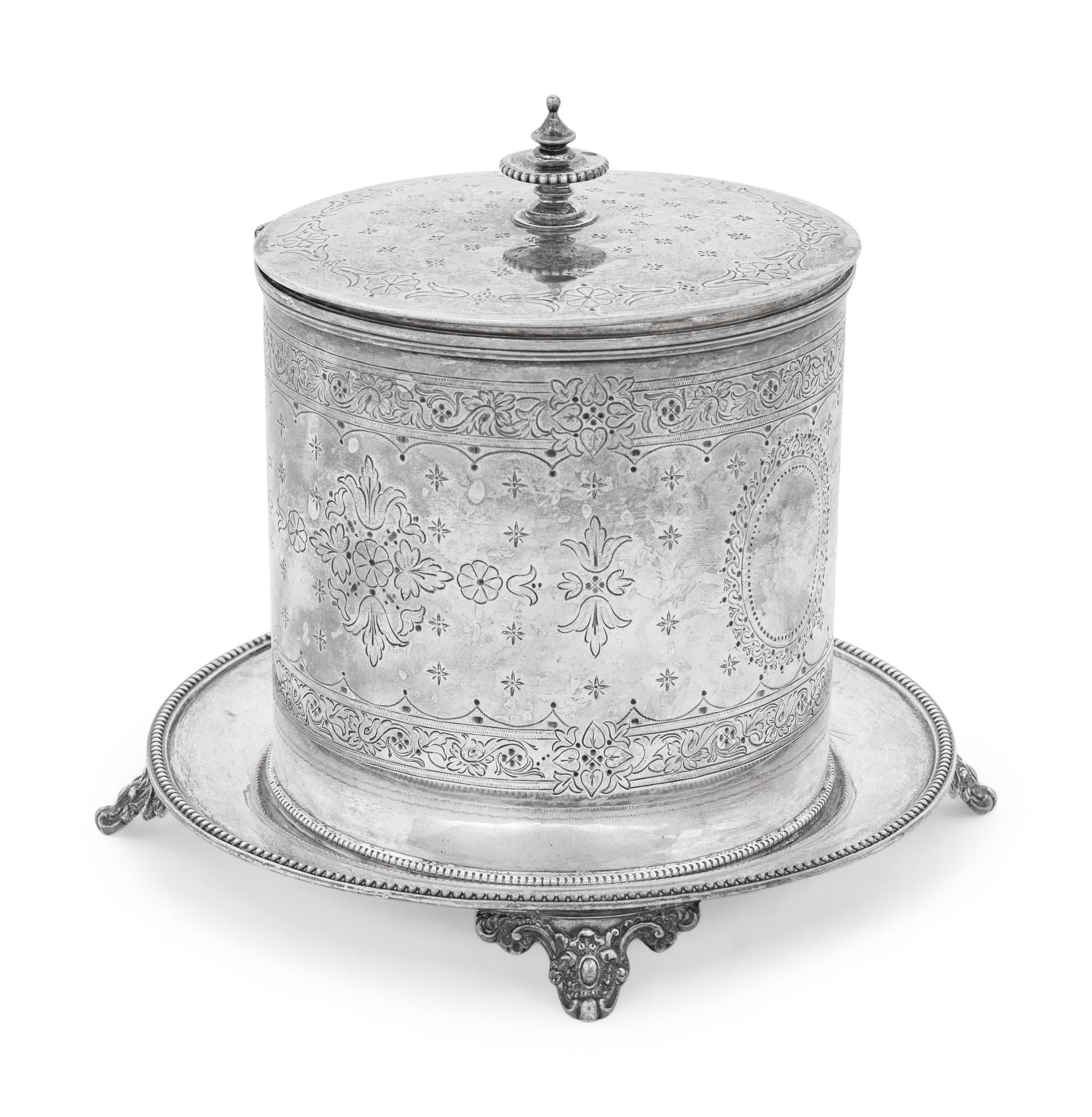 A Victorian Silver Tea Caddy