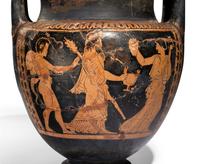 An Attic Red‑Figured Column‑Krater with Dionysiac Scenes