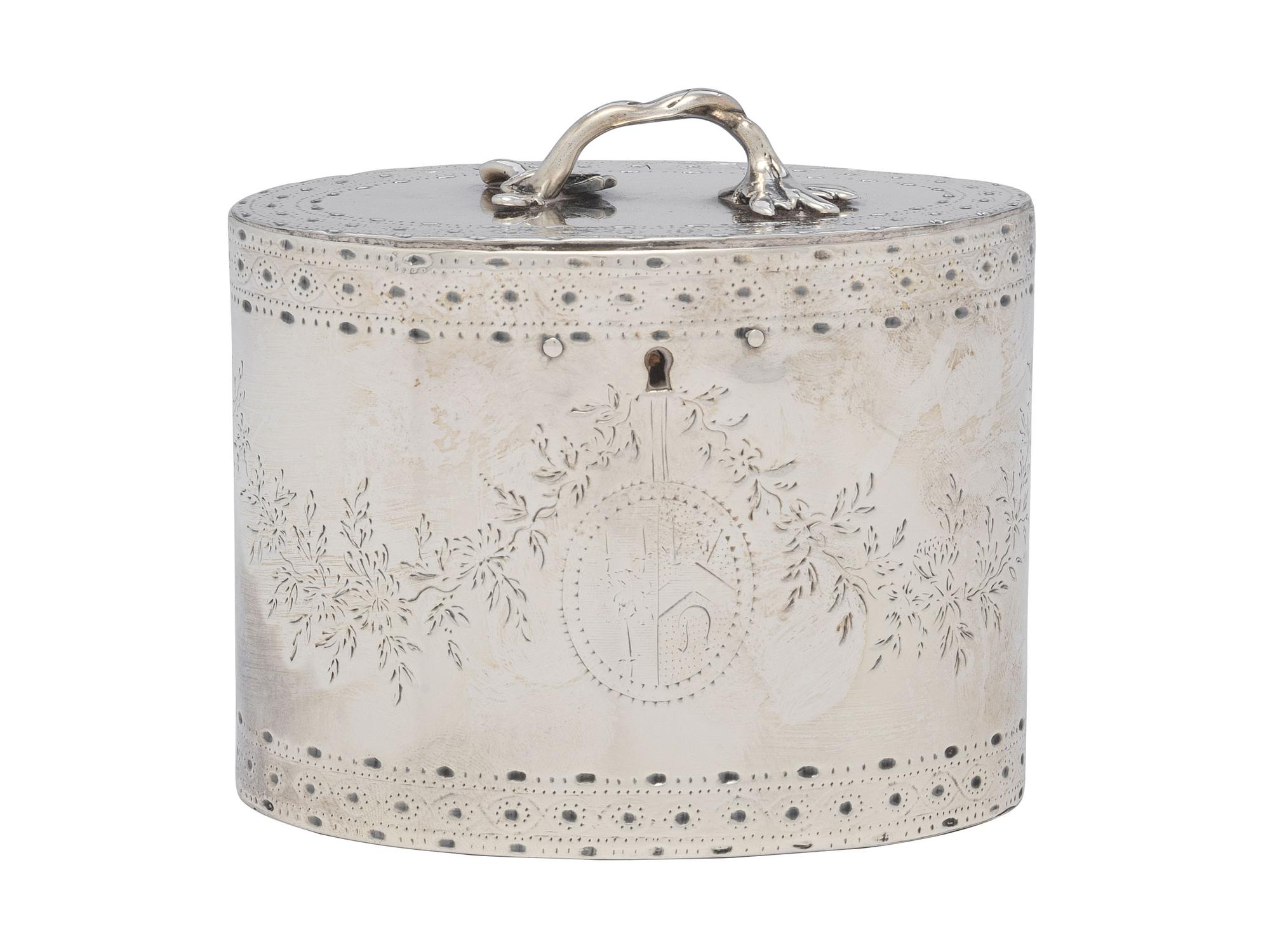 A George III Silver Tea Caddy