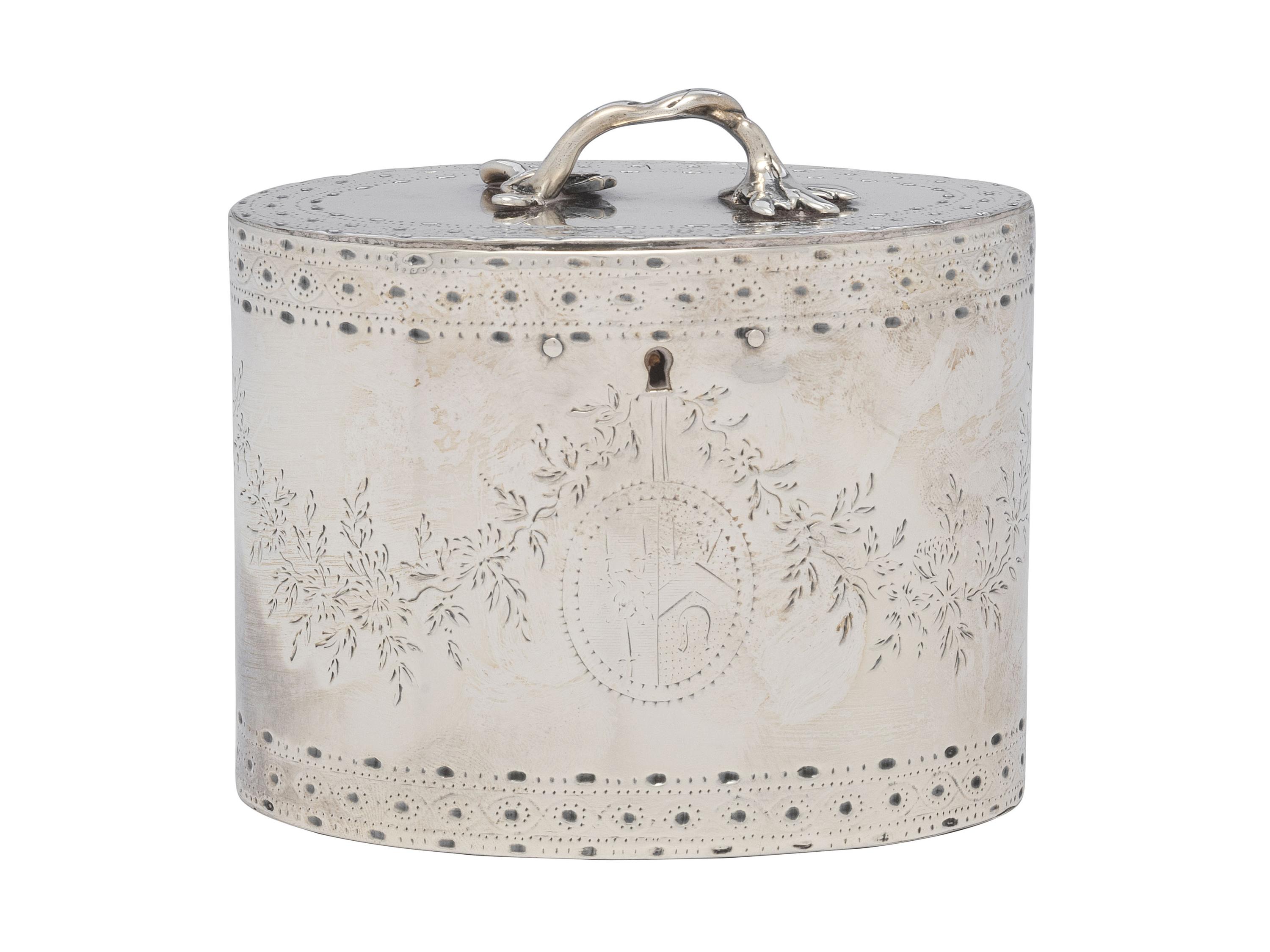 A George III Silver Tea Caddy