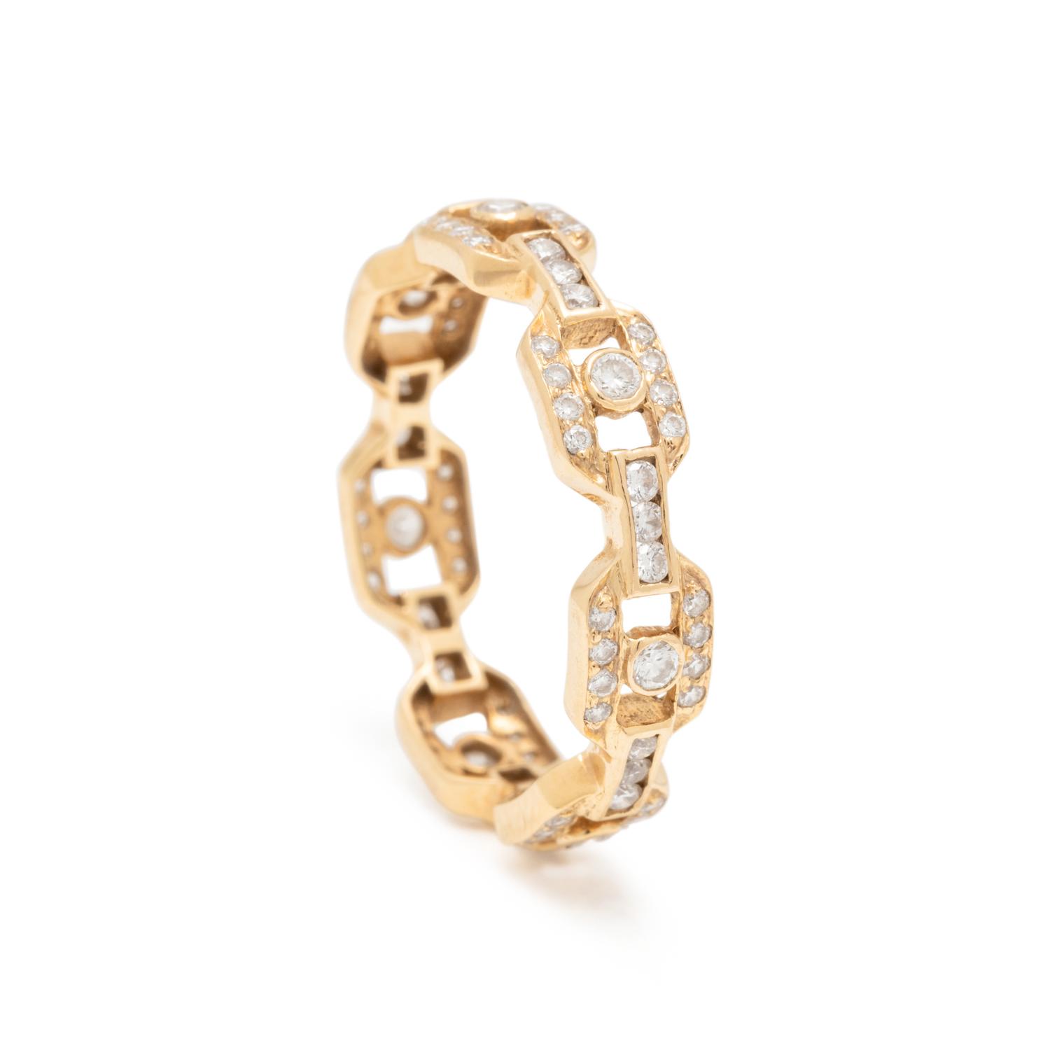 SETHI COUTURE, YELLOW GOLD AND DIAMOND ETERNITY BAND
