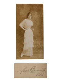 [20TH-CENTURY OPERA SINGERS]. A group of 6 photographs or photographic postcards of opera singers from the 1910s, most signed, comprising images of: