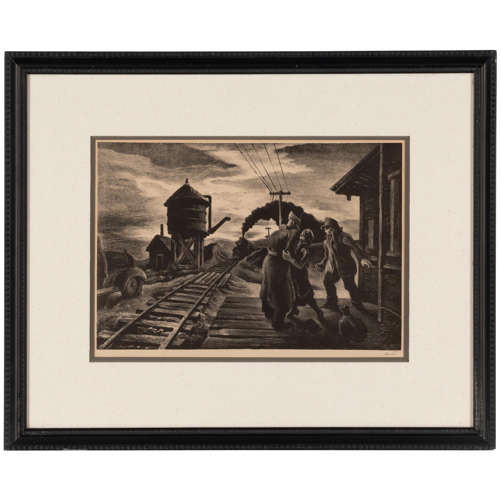 Thomas Hart Benton (American, 1889-1975) — Morning Train , 1943