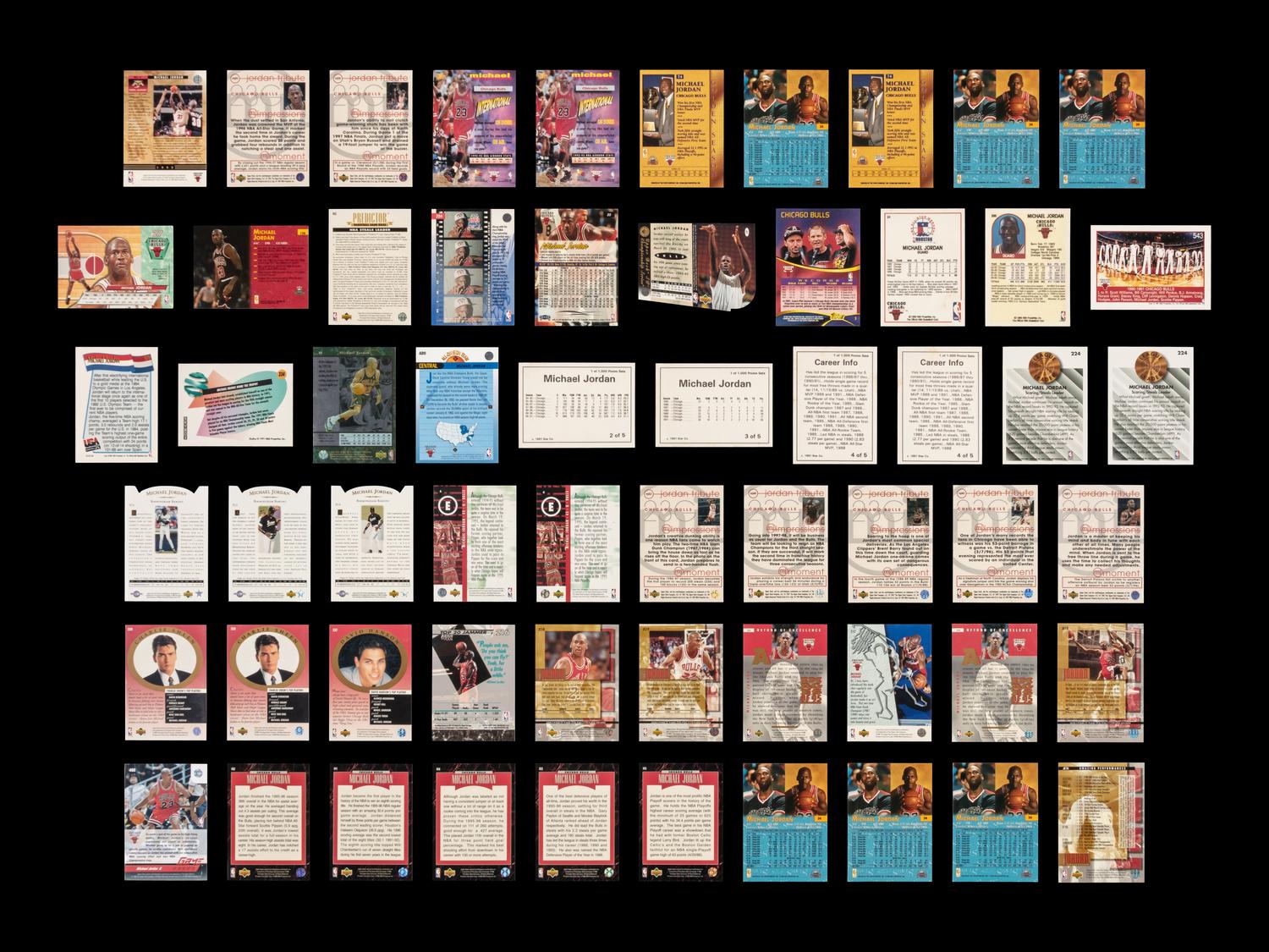 A Collection of Assorted Michael Jordan Basketball Cards