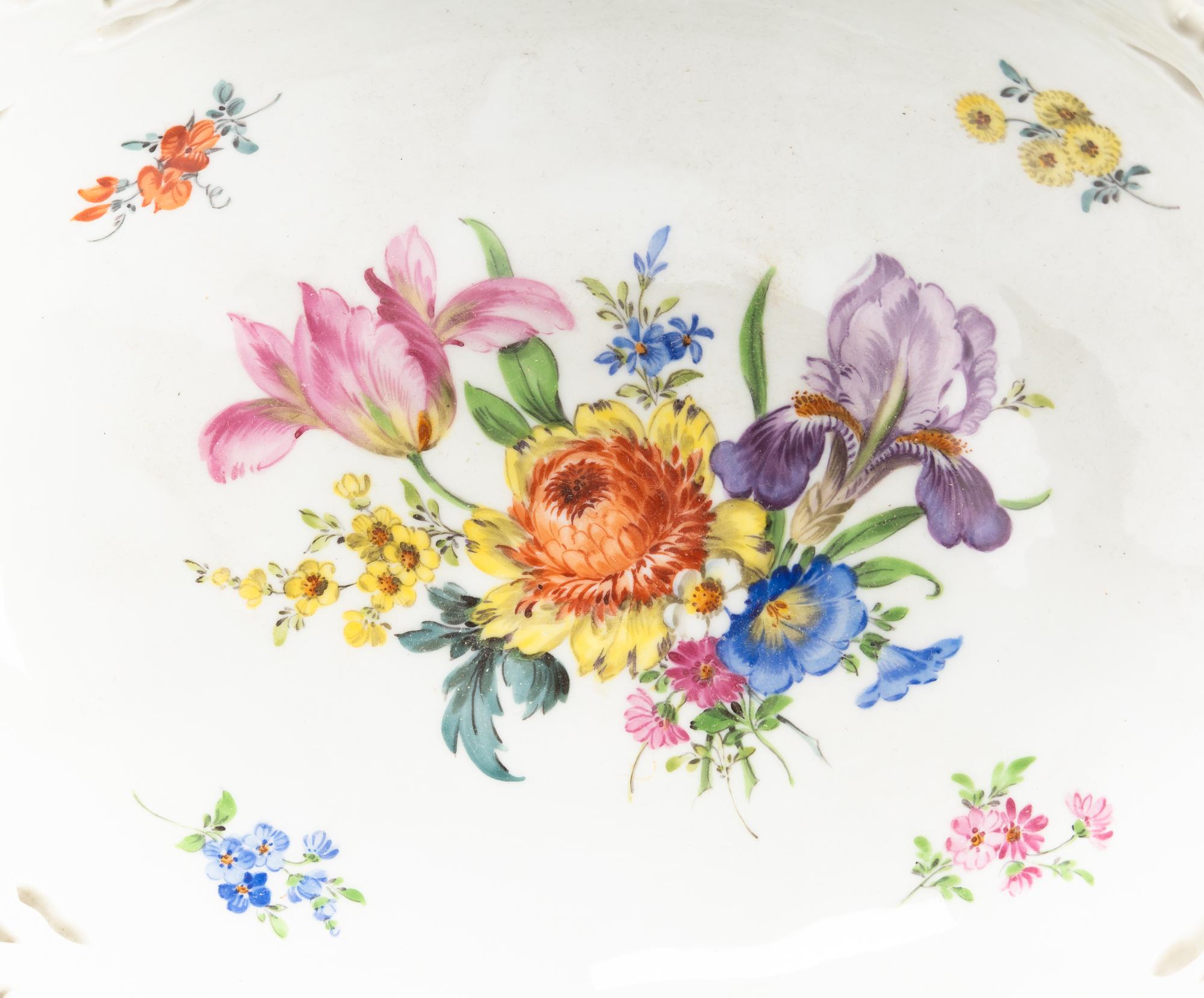 A Meissen Porcelain Centerpiece Basket