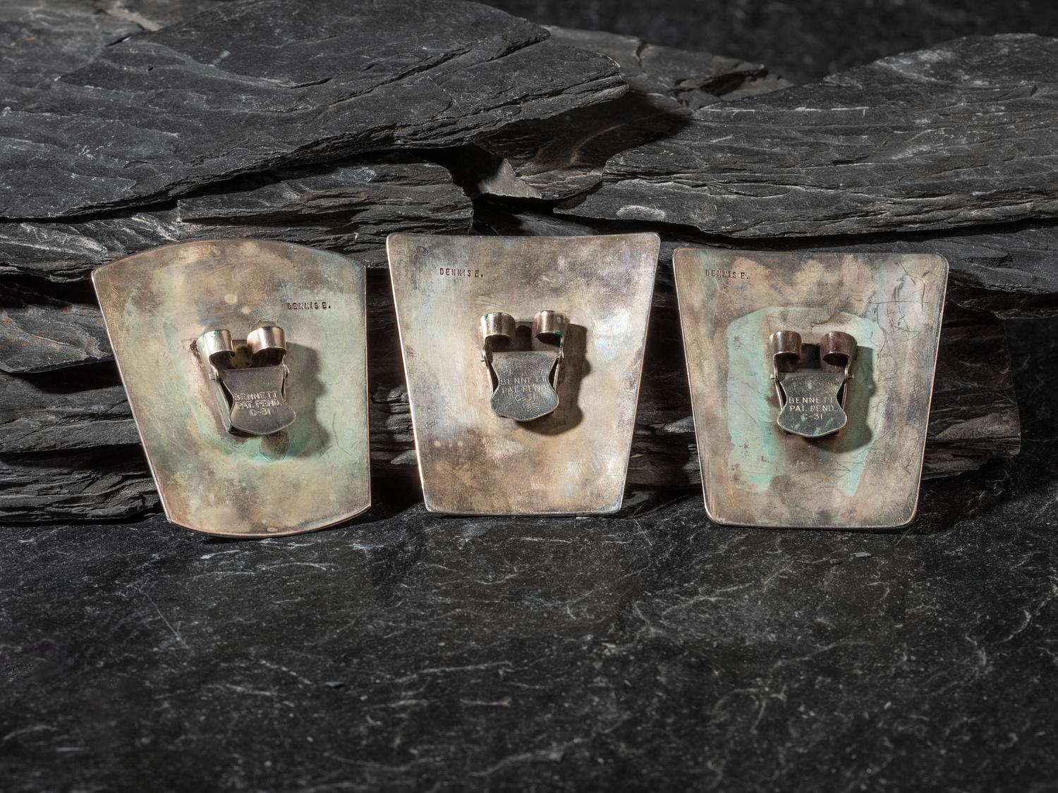 Flock of Mosaic Inlay Avian Bolo Slides