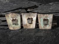 Flock of Mosaic Inlay Avian Bolo Slides