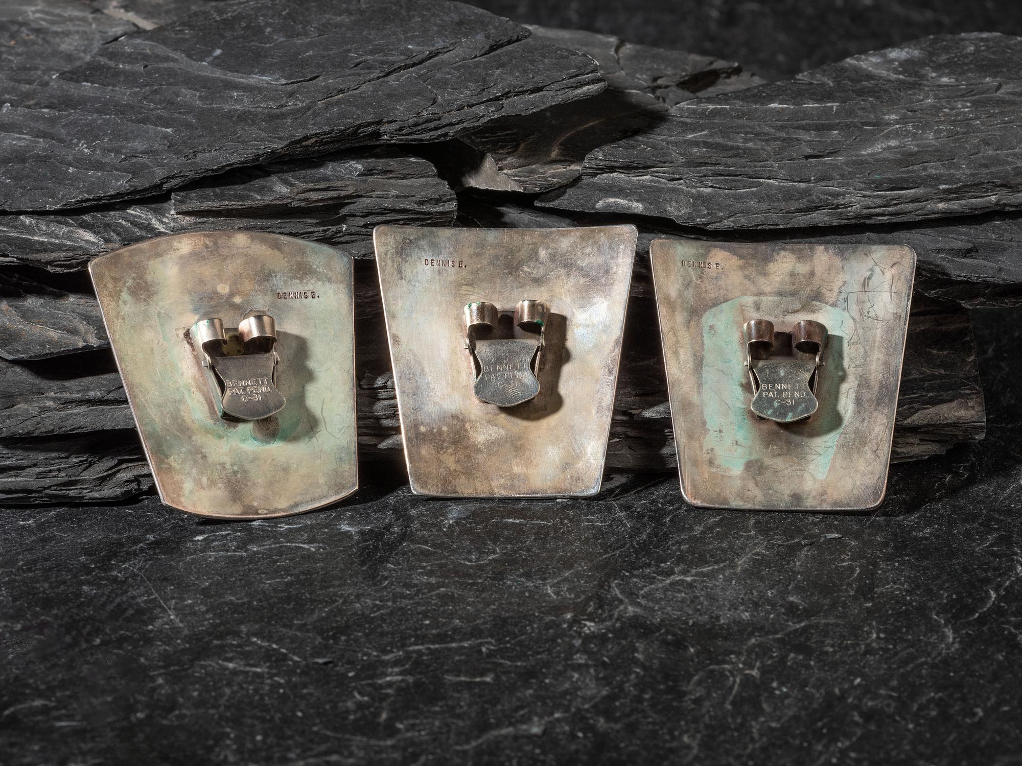 Flock of Mosaic Inlay Avian Bolo Slides