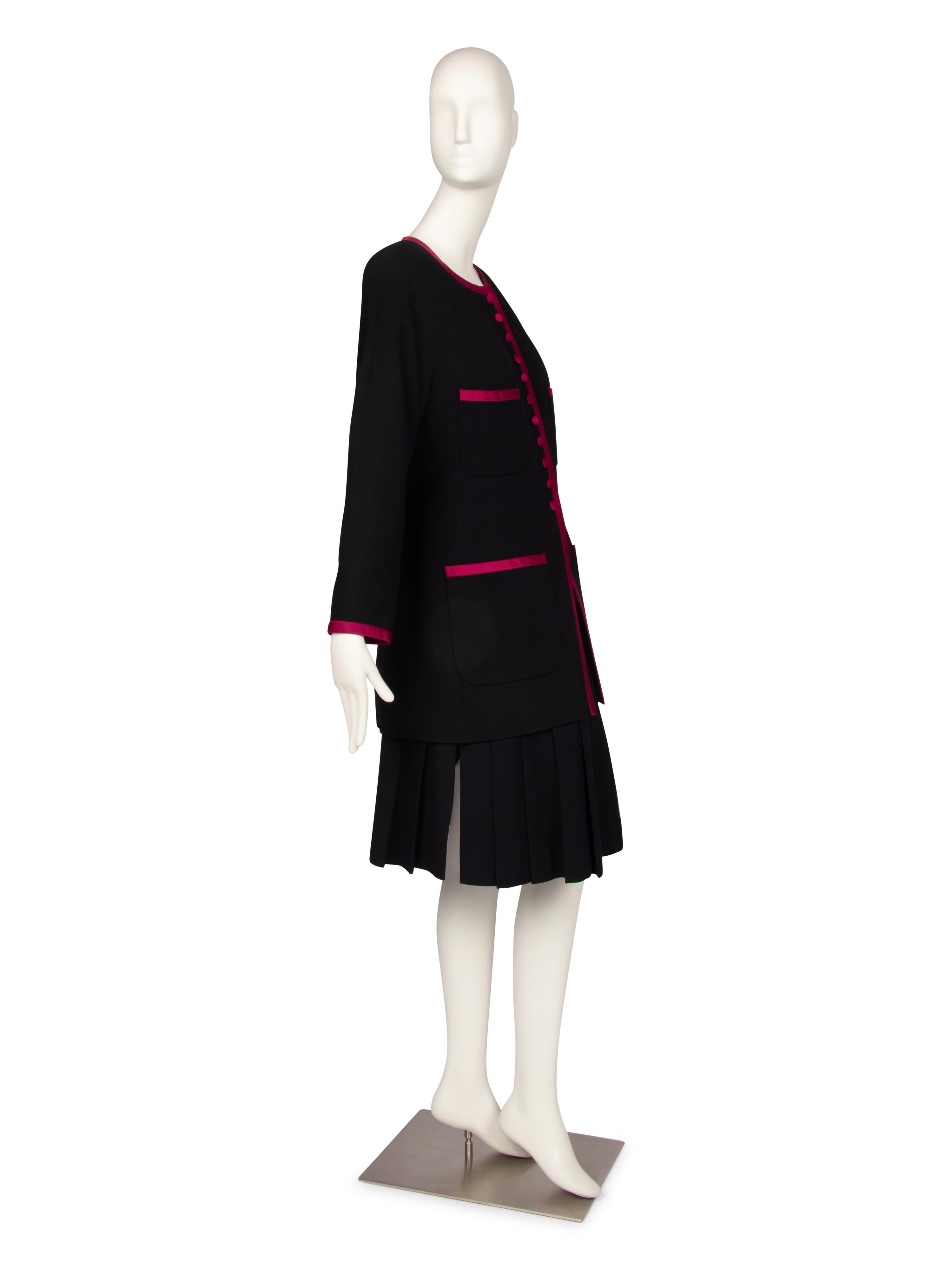 Three Chanel Pieces: One Jacket, One Skirt Suit, 1985-90s