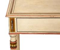 A Pair of Late George III Cream-Painted Pine Side Tables