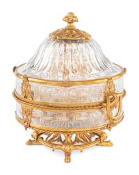 A Baccarat Gilt Bronze Mounted and Cut Glass Cave à Liqueur