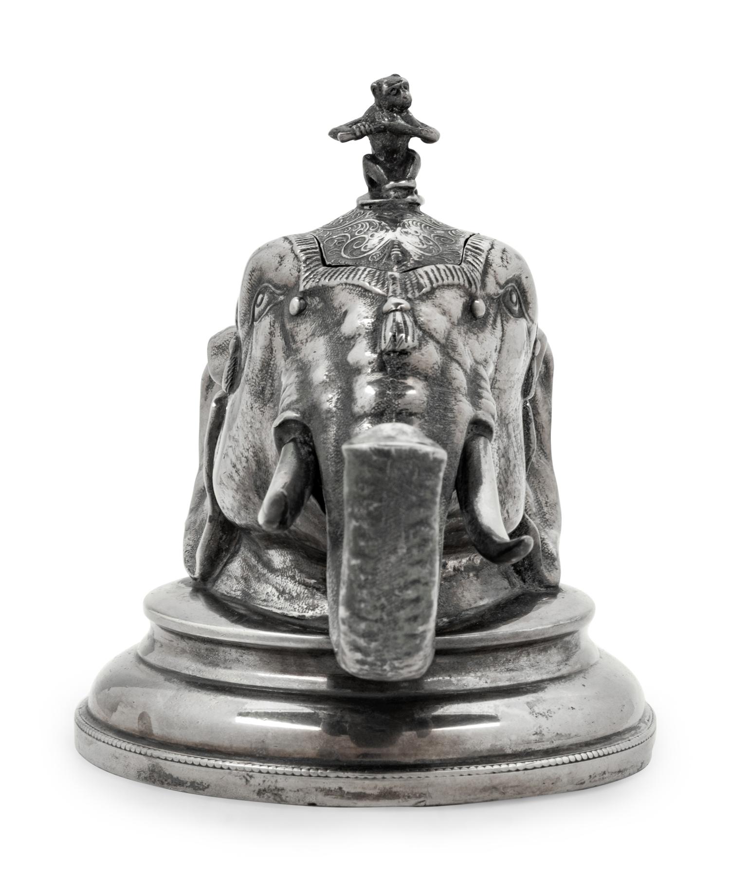 An English Silver-Plate Zoomorphic Ink Well
