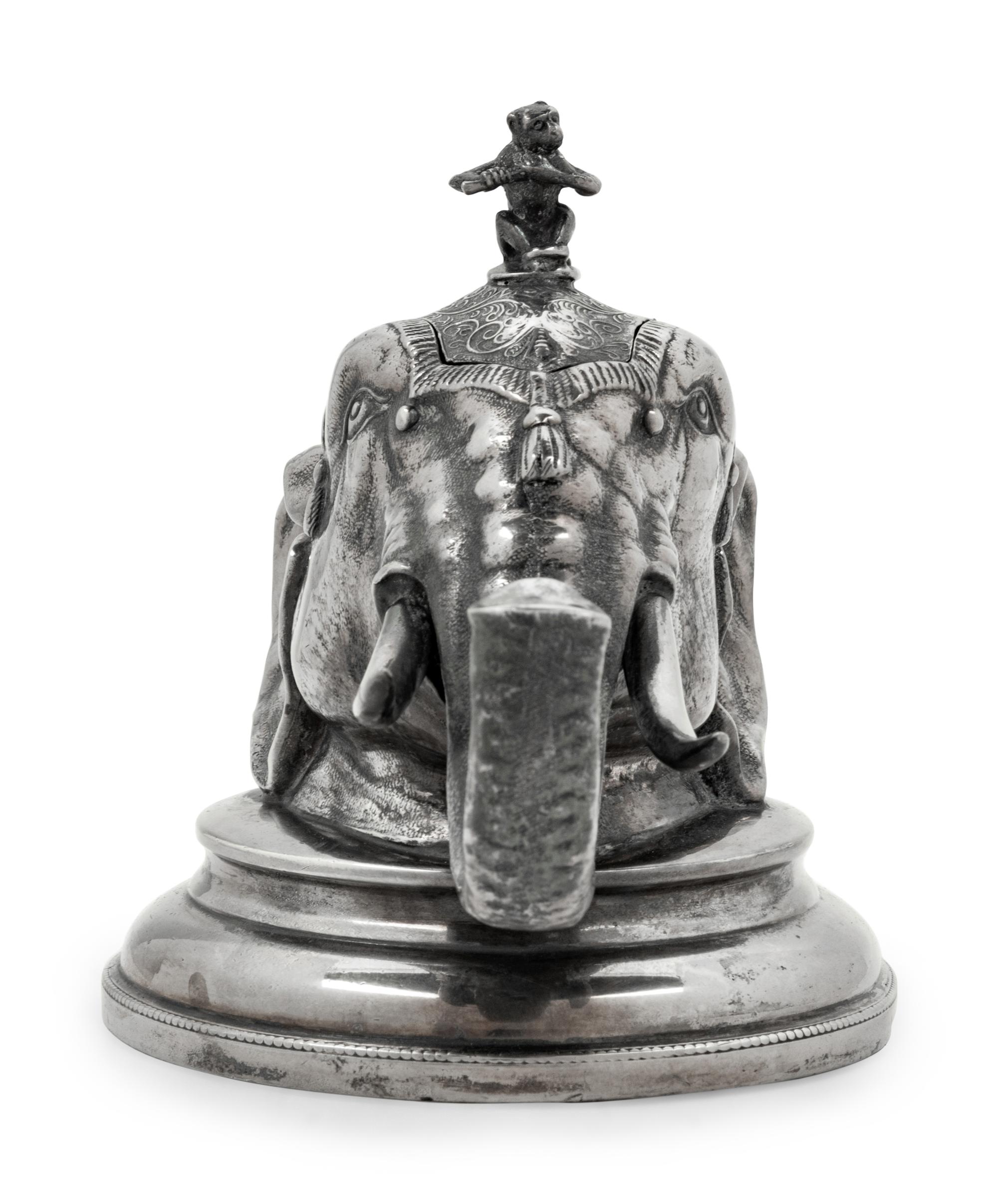An English Silver-Plate Zoomorphic Ink Well