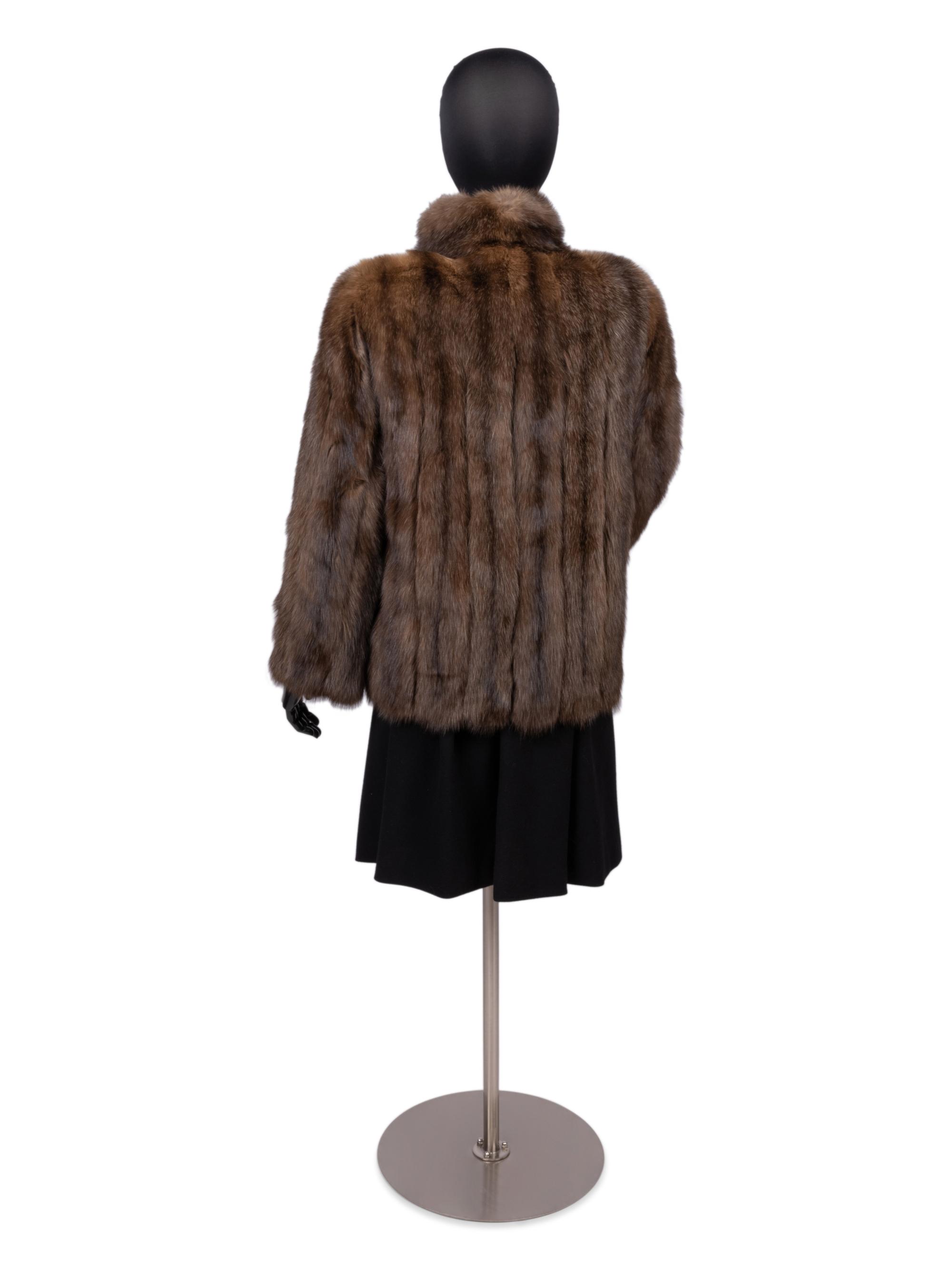 Revillon Sable Fur Coat, 1990-2000s