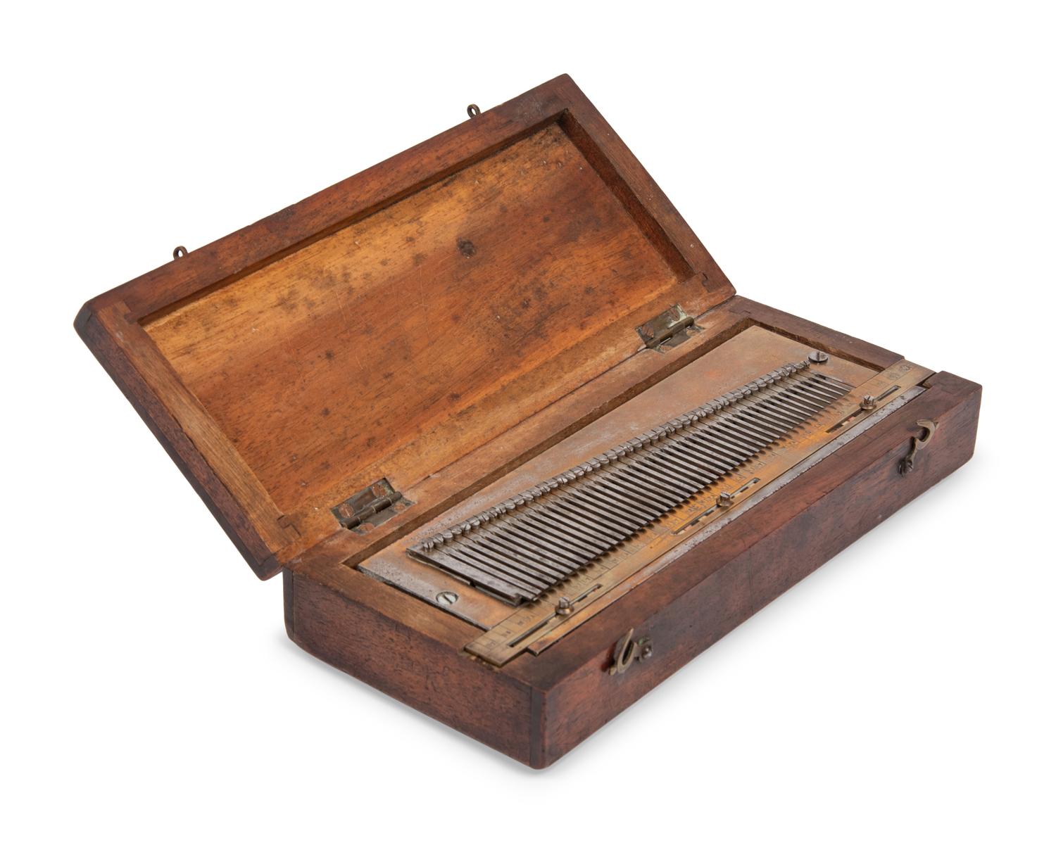 A Musical Box Tuning Comb