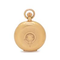 BEAUMONT, 18K YELLOW GOLD HUNTER CASE POCKET WATCH