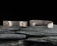 Pair of Navajo Ingot and Turquoise Cuff Bracelets