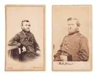 [CIVIL WAR]. A pair of CDVs featuring Ulysses S. Grant (1822-1885).