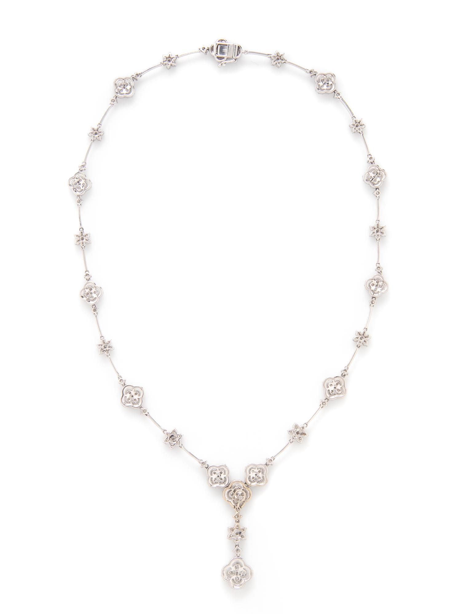 WHITE GOLD AND DIAMOND NECKLACE