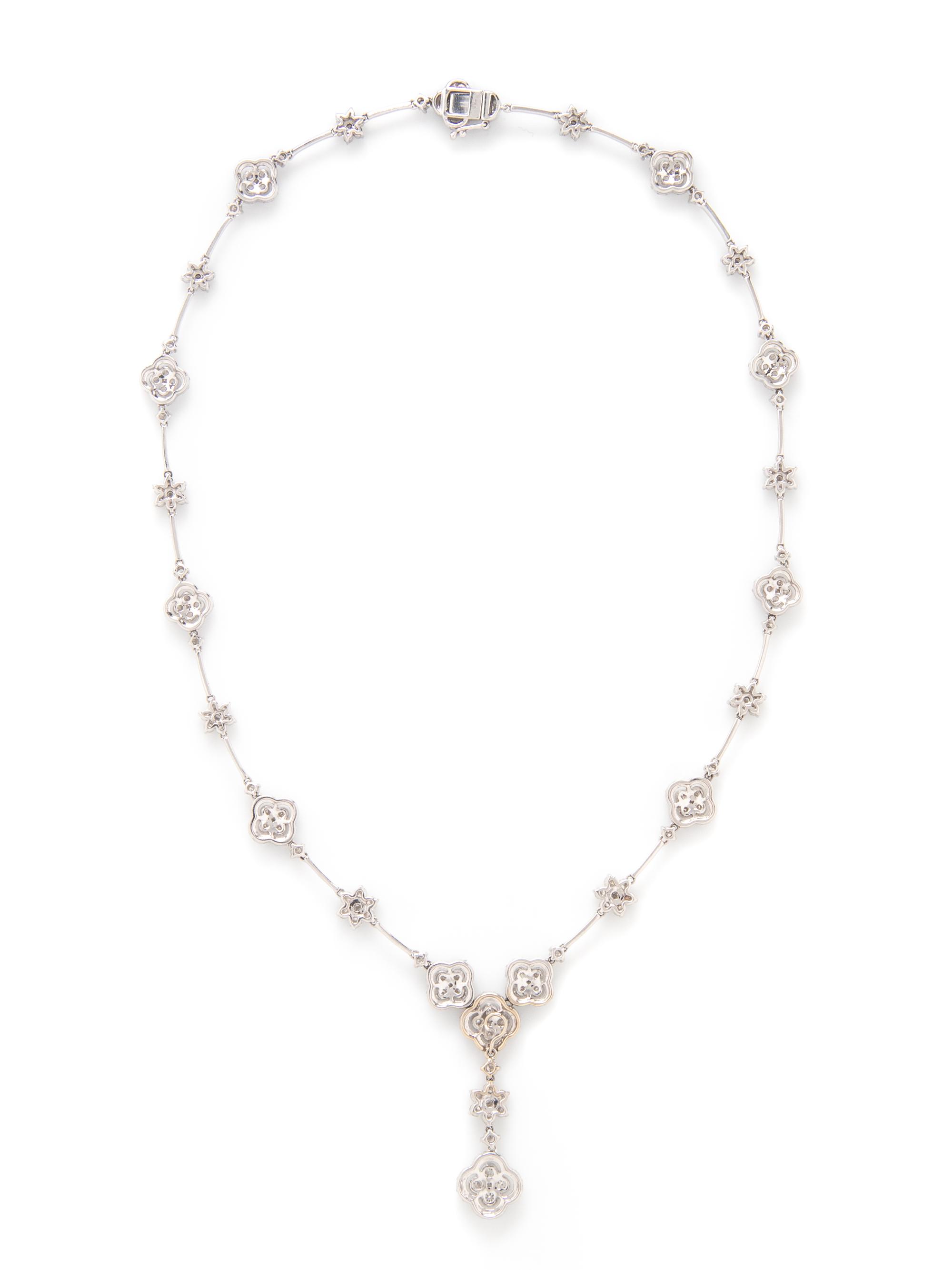 WHITE GOLD AND DIAMOND NECKLACE